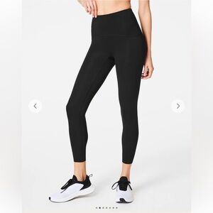 Spanx Black Booty Boost Active Leggings 7/8 Small